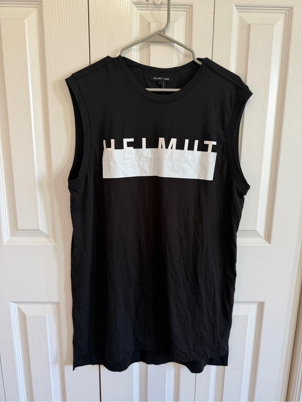 Helmut Lang Logo Tank Size Large New with Tags - Picture 2 of 4